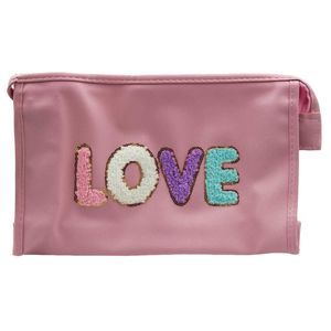 Nécessaire Love C/ Alça 16,5x25cm em Poliéster Rubys