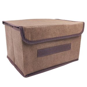 Caixa Organizadora Dobrável C/ Tampa 27x19cm em Poliéster Kehome