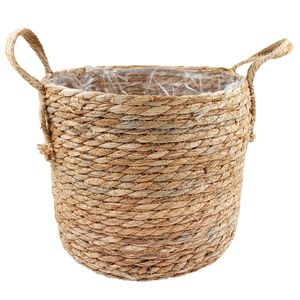 Cesta C/ Alça Decorativa 25cm em Palha Y888