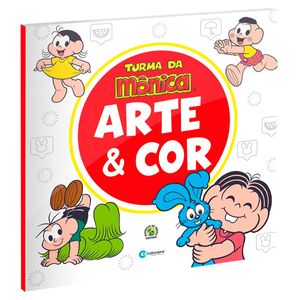 Livro Infantil Arte & Cor Turma da Mônica 27x27cm em Papel Culturama