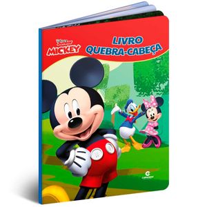 Livro Quebra Cabeça Mickey 26x19cm em Plástico Culturama