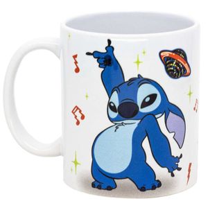 Caneca Pop Stitch Alien 350ml em Cerâmica Zona Criativa