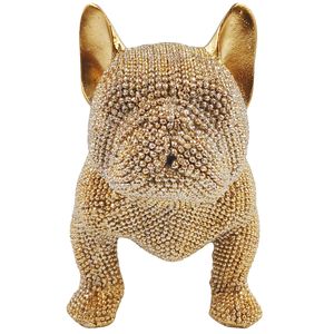 Cachorro Bulldog Strass 19,5cm em Resina Brascontinental