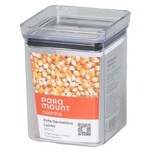 Pote Hermético Lumini 450ml em Plástico Paramount Plásticos