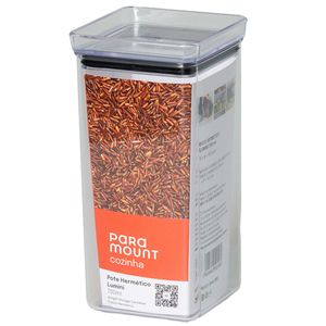 Pote Hermético Lumini 700ml em Plástico Paramount Plásticos