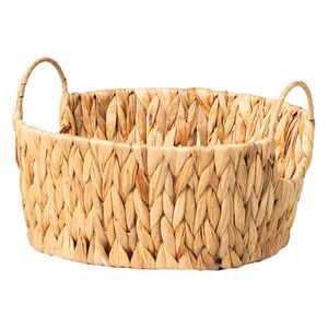 Cesto C/ Alça Decorativo 29x13cm em Fibra Natural Paramount Plásticos