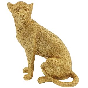 Leopardo Decorativo 15cm em Resina Brascontinental