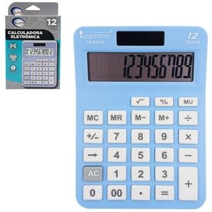 Calculadora de Mesa 12 Dígitos 10,5x14,8cm em Plástico Interponte