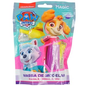 Massinha de Modelar Patrulha Canina 10 Peças em Plástico Magic Kids