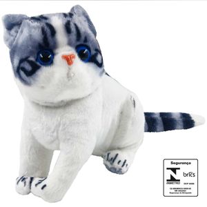 Gato de Pelúcia 23cm em Poliéster Fizzy
