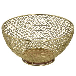 Centro de Mesa Decorativo 26cm em Metal Mabruk
