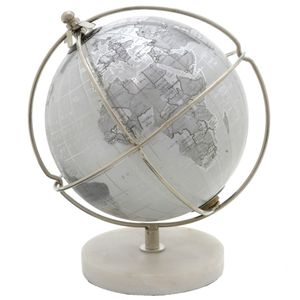 Globo Terrestre Decorativo 19cm em Metal Mabruk