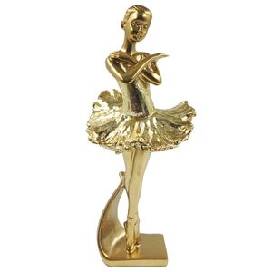 Bailarina em Pé Decorativa 21cm em Resina Brascontinental