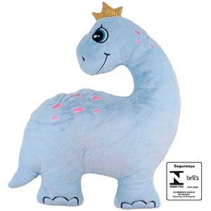 Almofada Dinossauro de Pelúcia 33cm em Poliéster Fizzy