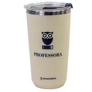 Copo Sky Profissão Professora 500ml em Aço Inox Zona Criativa