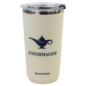 Copo Sky Profissão Enfermagem 500ml em Aço Inox Zona Criativa