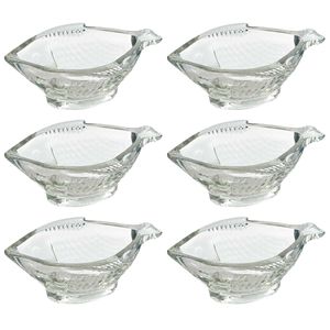 Jogo de Bowl Fish 6 Peças 115ml em Vidro Freecom