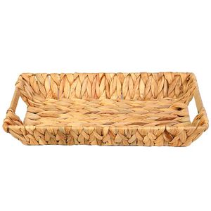 Cesto Retangular C/ Alça 32x23cm em Fibra Natural Paramount Plásticos