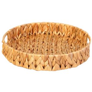 Bandeja Redonda C/ Alça 35cm em Fibra Natural Paramount Plásticos