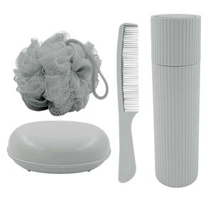 Kit Viagem C/ Nécessaire 5 Peças em Plástico Interponte