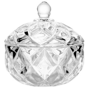Potiche Deli Diamond 10,5x11,5cm em Vidro Lyor