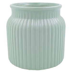 Vaso Lines Decorativo 8,5x9,5cm em Cerâmica Gifthome