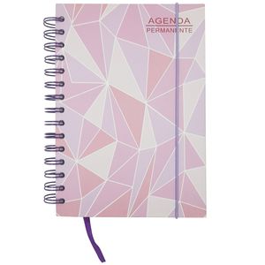 Agenda Permanente Geométrica 21x14,7cm em Papel Megagift