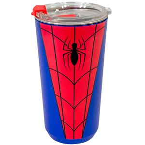 Copo Sky C/ Tampa Spider Man 500ml em Aço Inox Zona Criativa