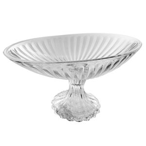 Centro de Mesa Decorativo 31x17cm em Vidro Dagia