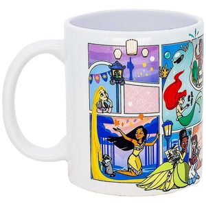 Caneca Pop Princesas Fairy Tales 350ml em Cerâmica Zona Criativa