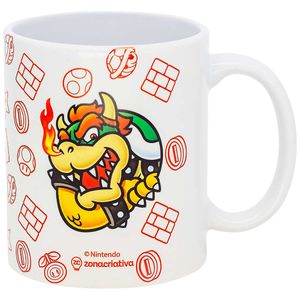 Caneca Pop Mario Bowser 350ml em Cerâmica Zona Criativa