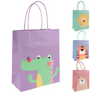Sacola P/ Presente Bichinhos 25,5x21cm em Papel Rio Master