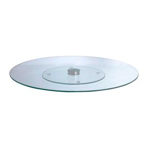Centro de Mesa Giratório 40cm em Vidro Hauskraft