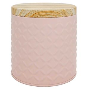 Lata Redonda Decorativa 10cm em Metal Livon