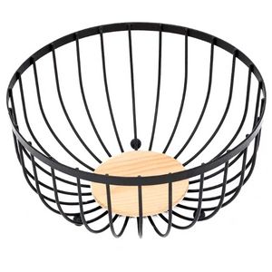 Fruteira Redonda Multiuso 25cm em Metal Milk