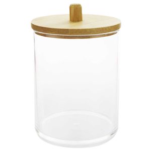 Organizador C/ Tampa Bambu 200ml em Plástico Fu Xing