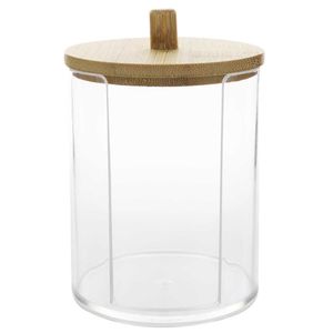 Organizador C/ Tampa Bambu 7x9cm em Plástico Fu Xing