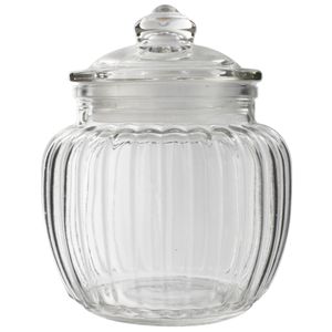 Porta Mantimento Hermético 600ml em Vidro Fu Xing