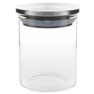 Pote Hermético C/ Tampa Inox 200ml em Vidro Fu Xing