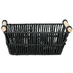 Cesto C/ Alça Decorativo 30x12cm em Fibra Natural Paramount