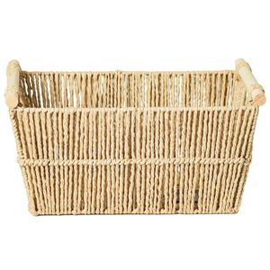 Cesto C/ Alça Decorativo 35x15cm em Fibra Natural Paramount