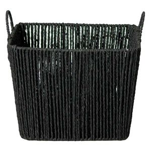 Cesto C/ Alça Quadrado 30x22cm em Fibra Natural Paramount