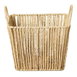 Cesto C/ Alça Quadrado 25x19cm em Fibra Natural Paramount