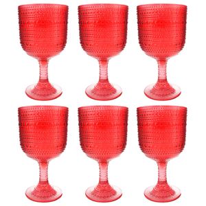 Jogo de Taças Pérola 6 Peças 390ml em Vidro Kehome