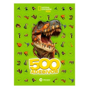 Livro 500 Adesivos Dinossauro 27,8cm em Papel Culturama