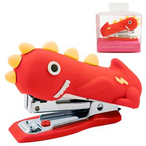 Mini Grampeador Dinossauro C/ Grampos 7,5x4,5cm em Plástico Interponte