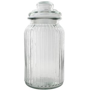 Pote Hermético C/ Tampa 1,2L em Vidro Fu Xing