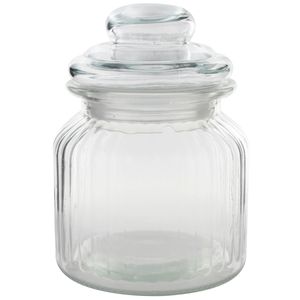 Pote Hermético C/ Tampa 600ml em Vidro Fu Xing
