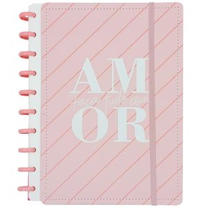 Caderno de Discos Amor C/ Divisórias 20x26cm em Papel FWB