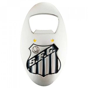 Abridor de Garrafa Santos FC 7,5cm em Metal Mileno
